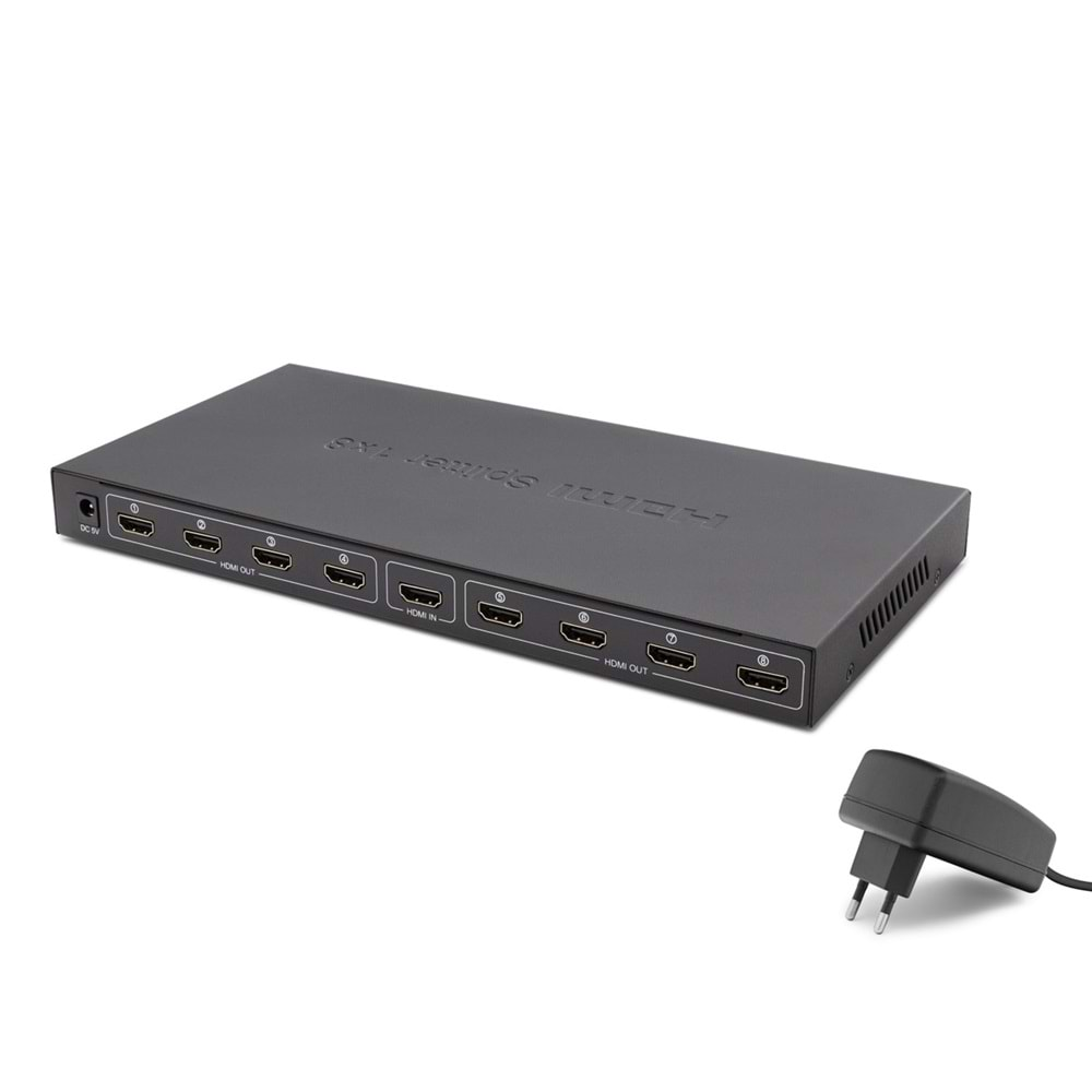 GABBLE GAB-HS08 HDMI 8 PORT ÇOKLAYICI