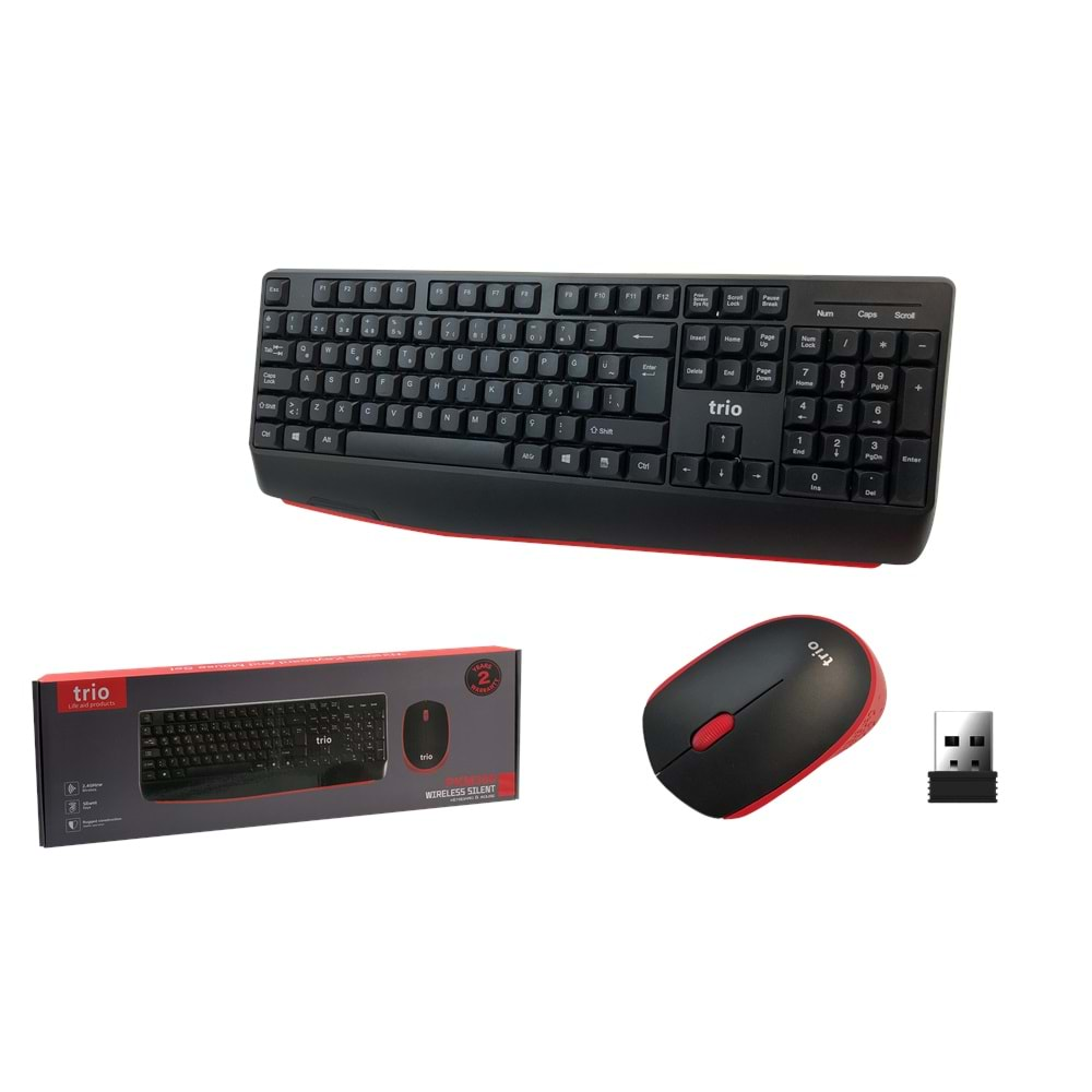 TRİO RKM300 KABLOSUZ KLAVYE MOUSE SET