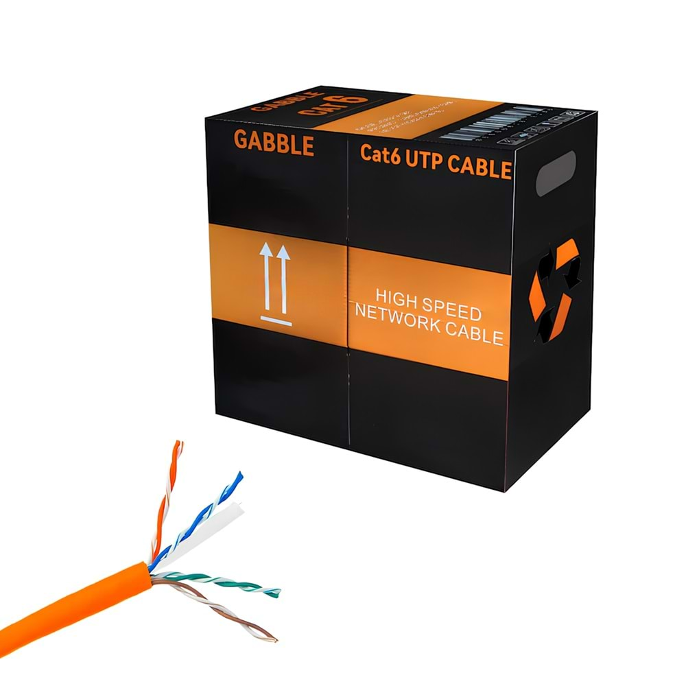 GAB-CT305 0,57MM 305MT İÇ ORTAM CAT6 TURUNCU