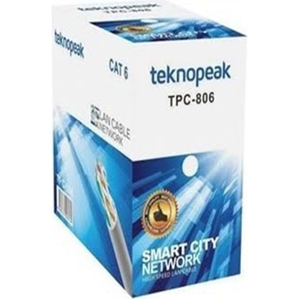 TEKNOPEAK TPC-806 305MT İÇ ORTAM CAT6 KABLO 0.50MM