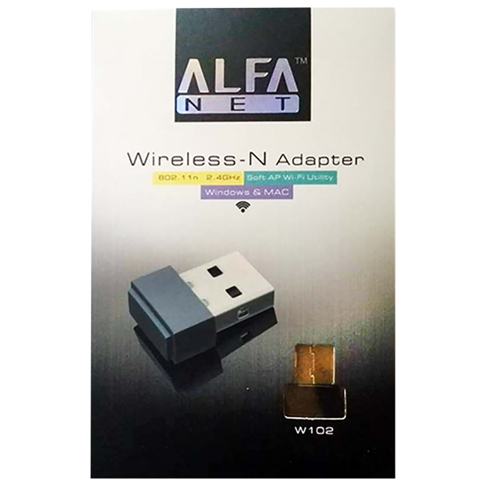 ALFANET W102 USB TIRNAK WİRELESS