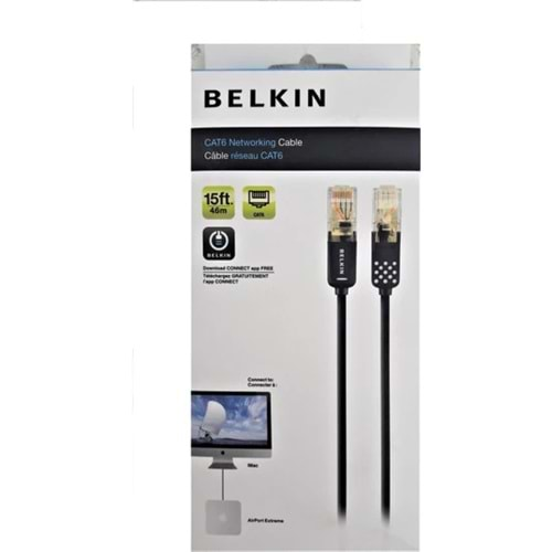 BELKIN BLK-F2CP009EB15KSAP CAT6 4.6MT PATCH KABLO