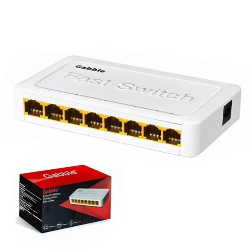 GABBLE GAB-SWC08 8 PORT ETHERNET SWİTCH